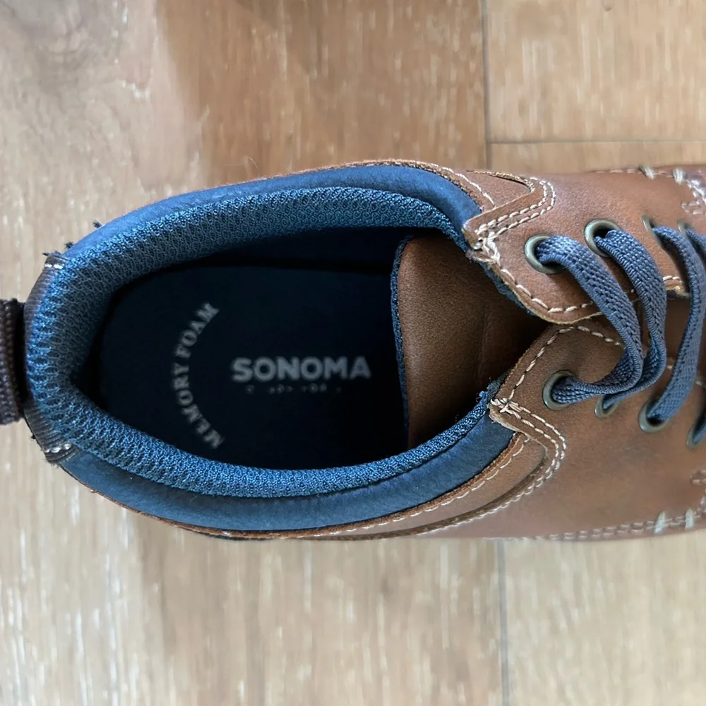 Boys slip‎ on dress shoes Sonoma brand size 2 in good used condition